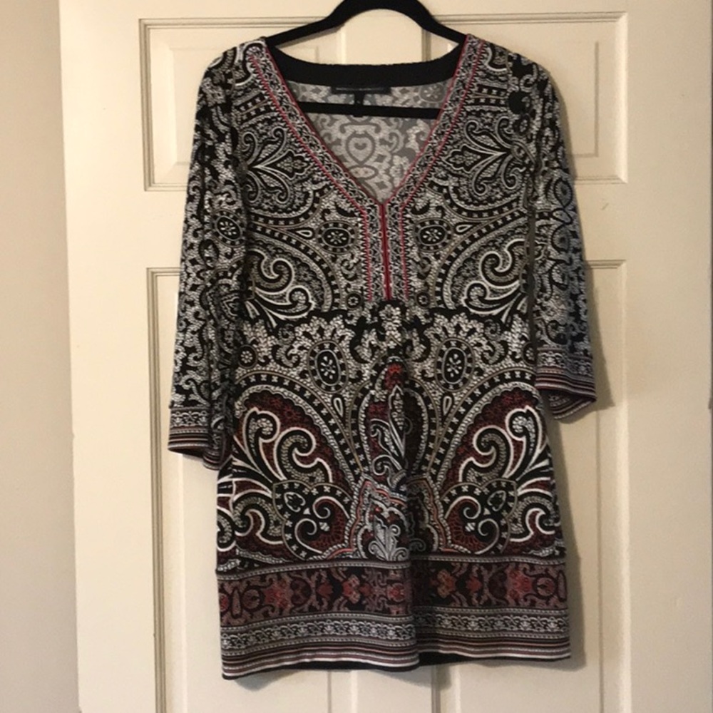 White house black market Paisley tunic